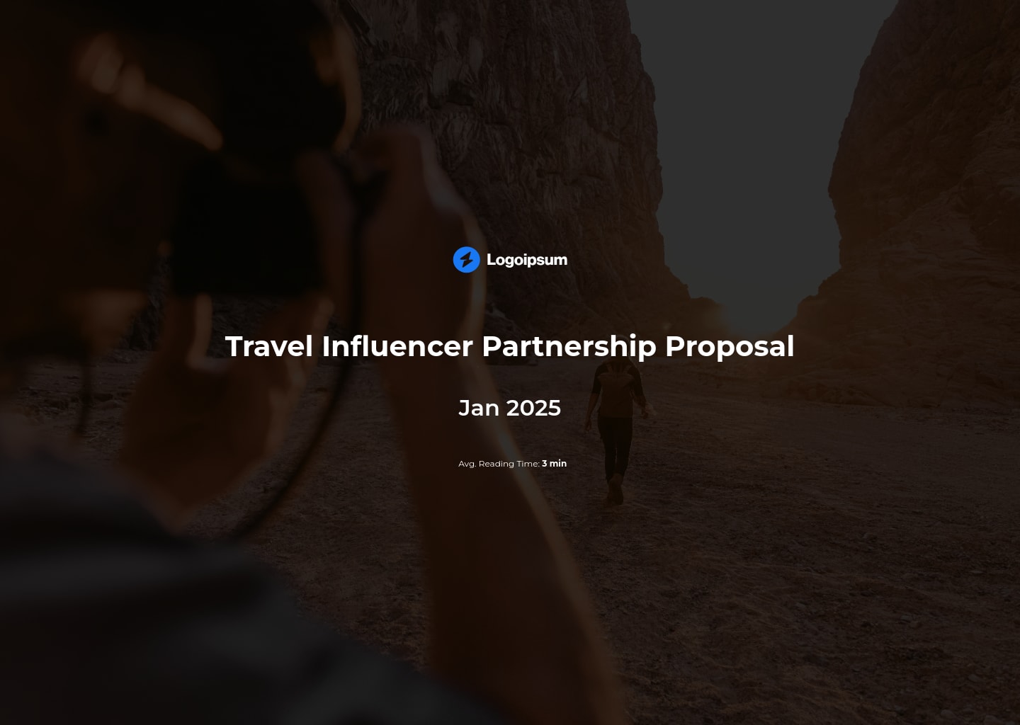 travel influencer proposal