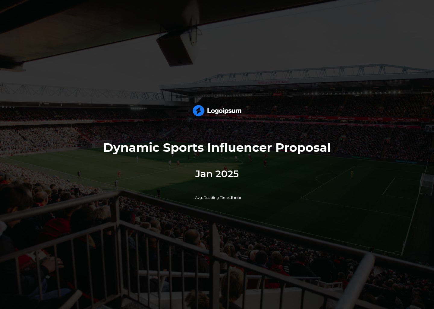 sports influencer proposal