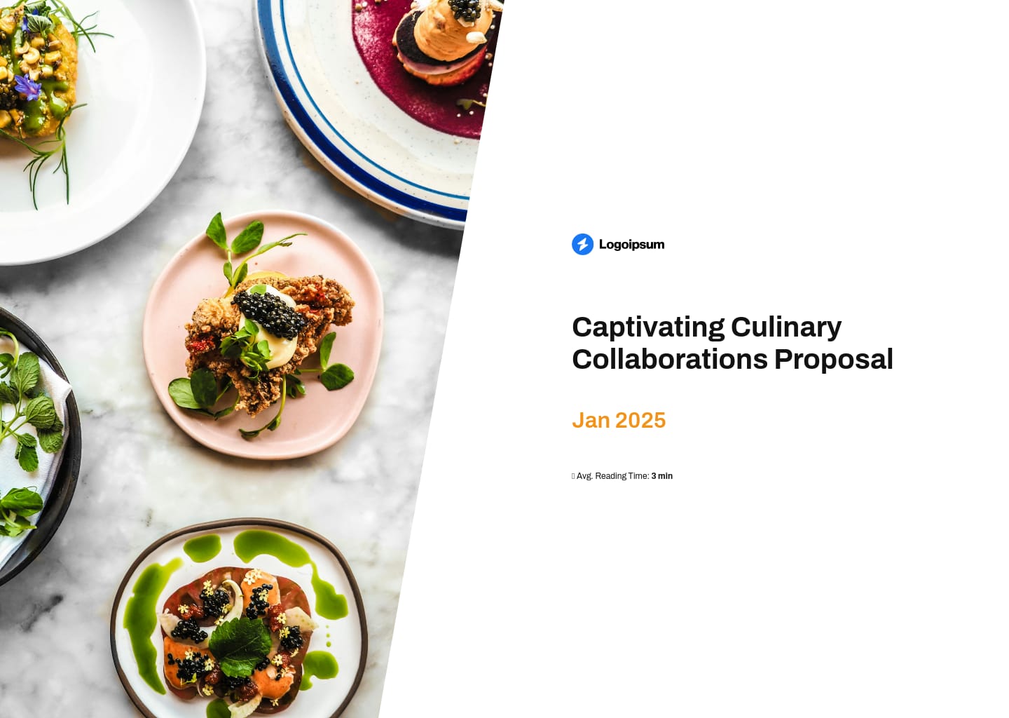 food content influencer proposal