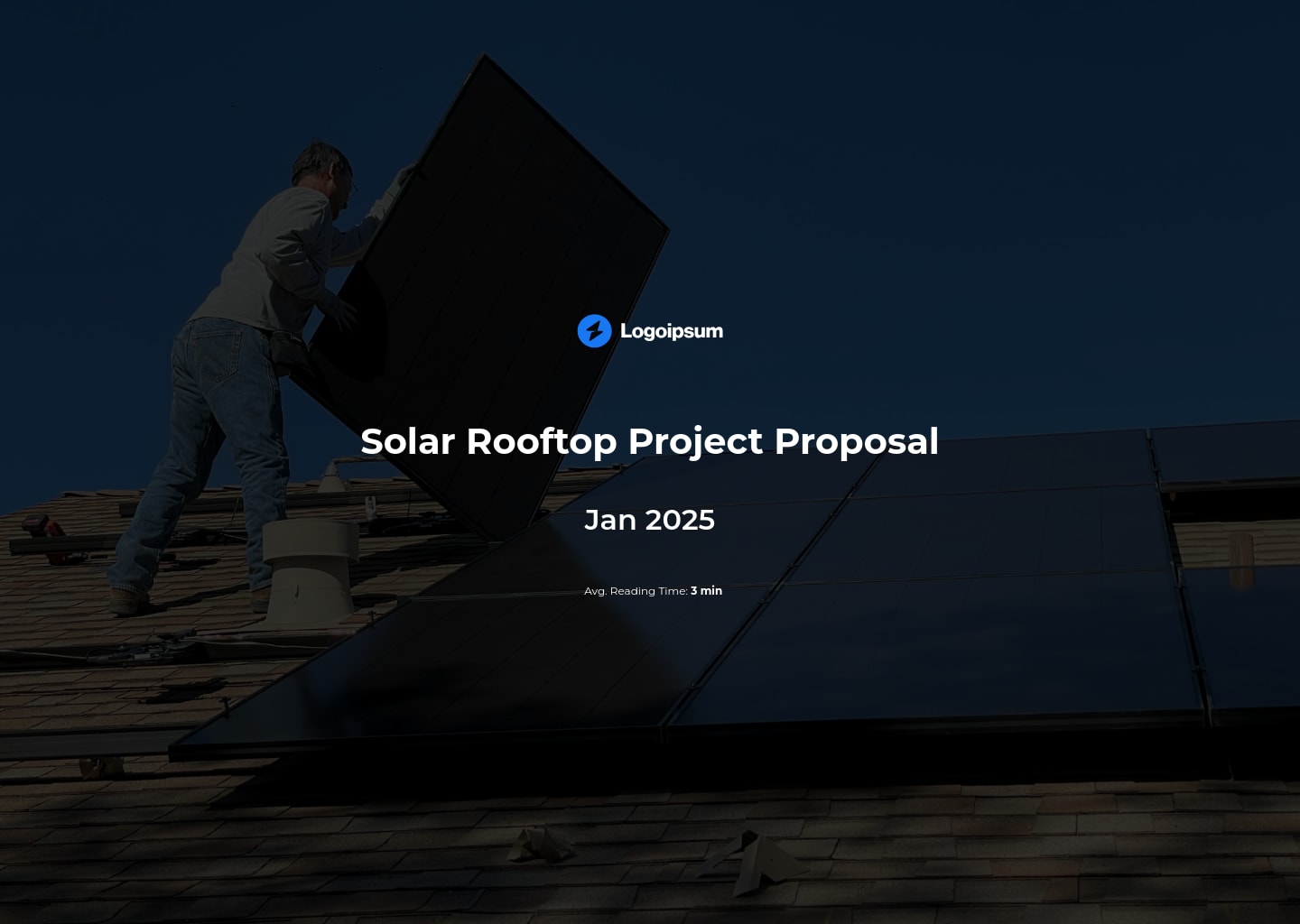 solar rooftop project proposal