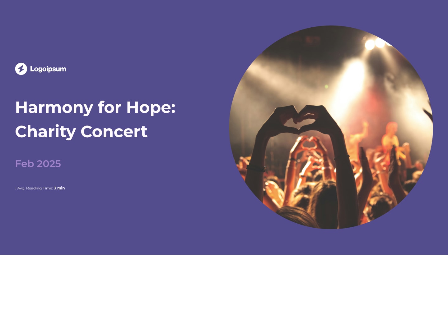 charity concert proposal