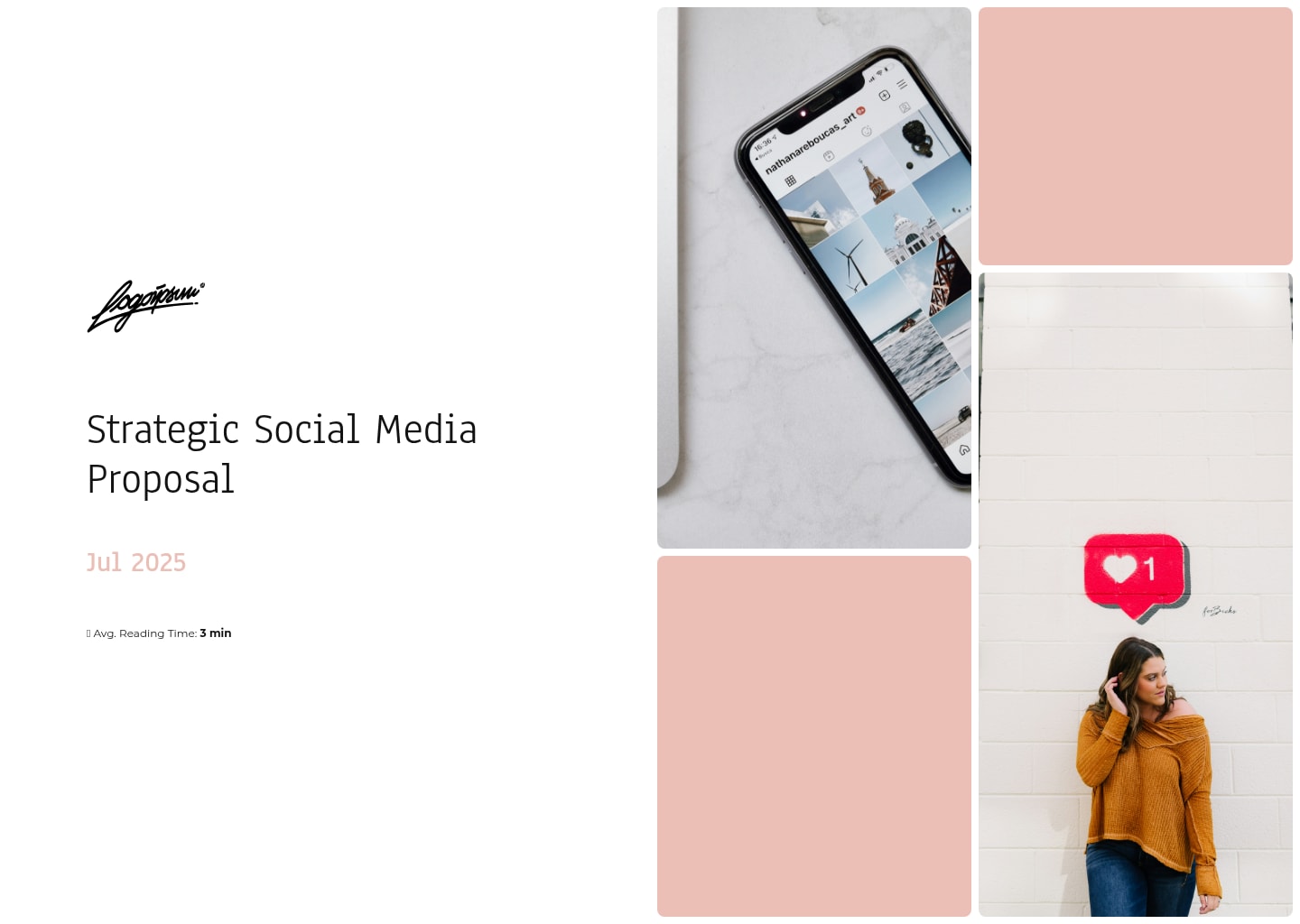 social media proposal deck