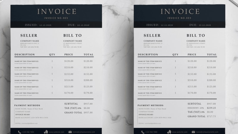 12 Best Invoice Templates (Free): Word, Excel, Google & More