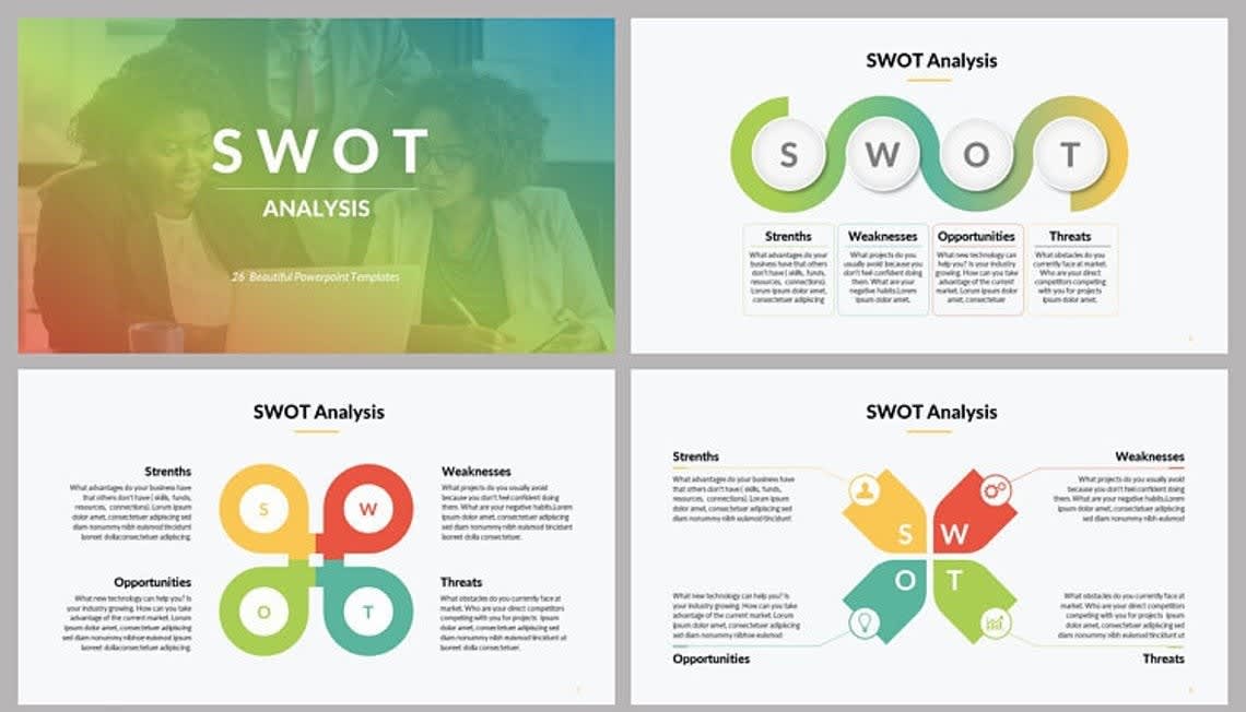 swot template for powerpoint