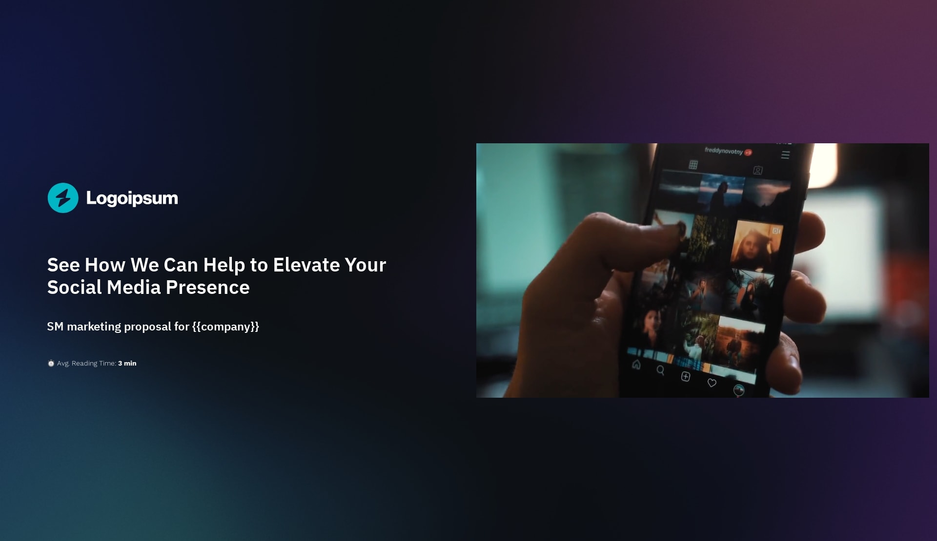 social media agency proposal