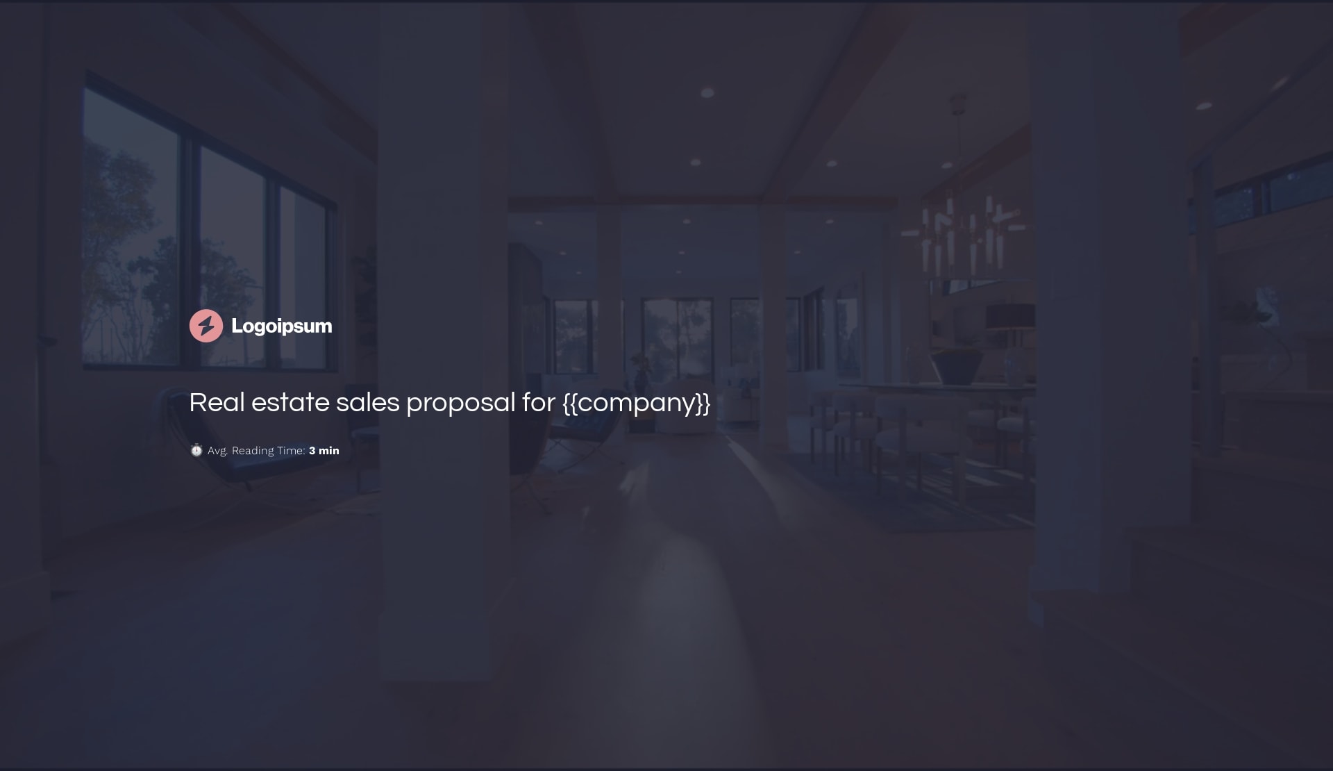 real estate business proposal