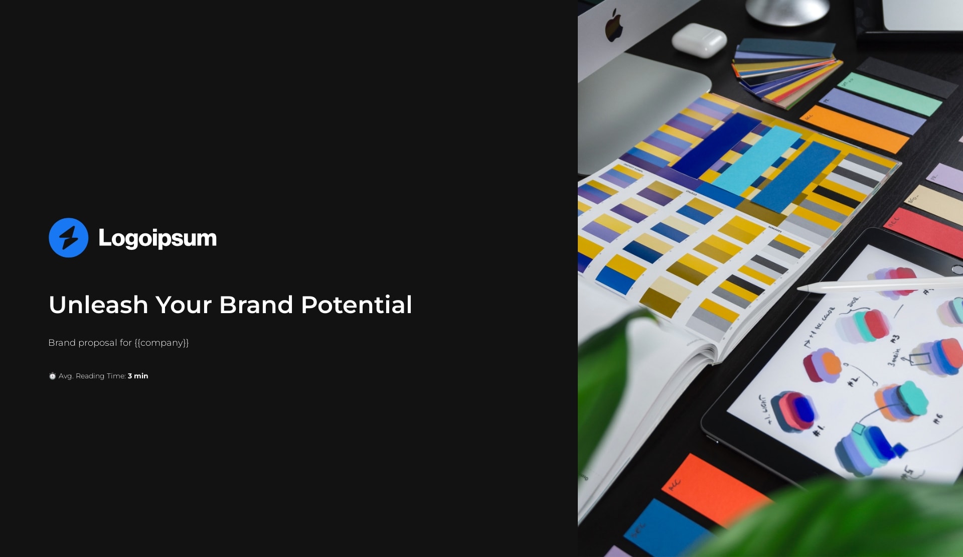dark mode brand proposal