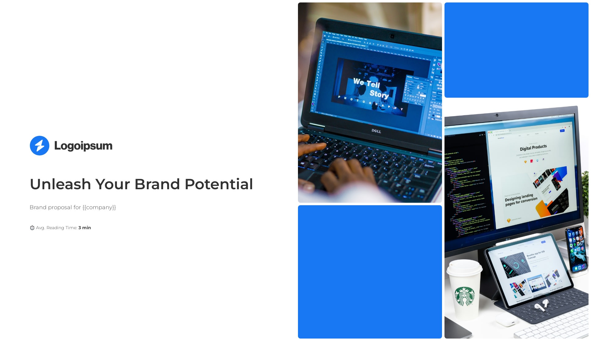 modern brand proposal