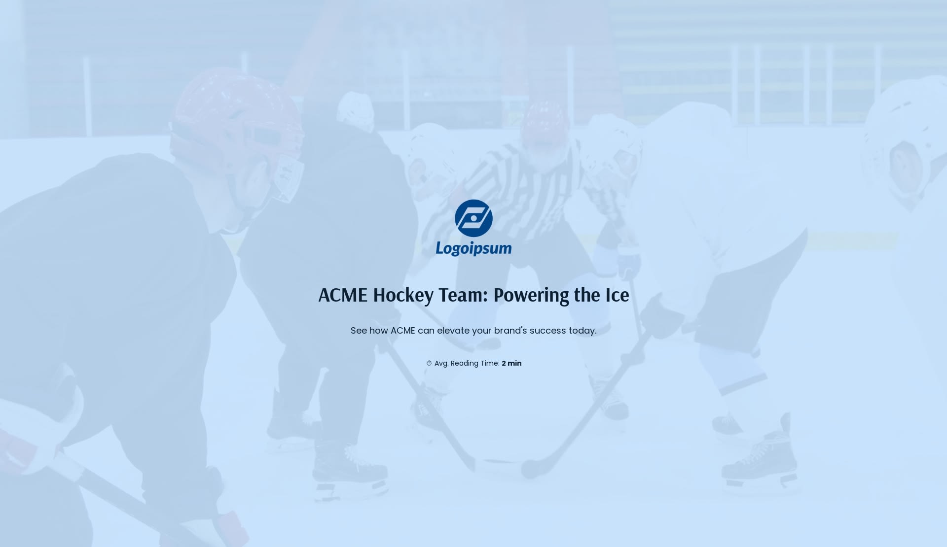 hockey sponsorship proposal