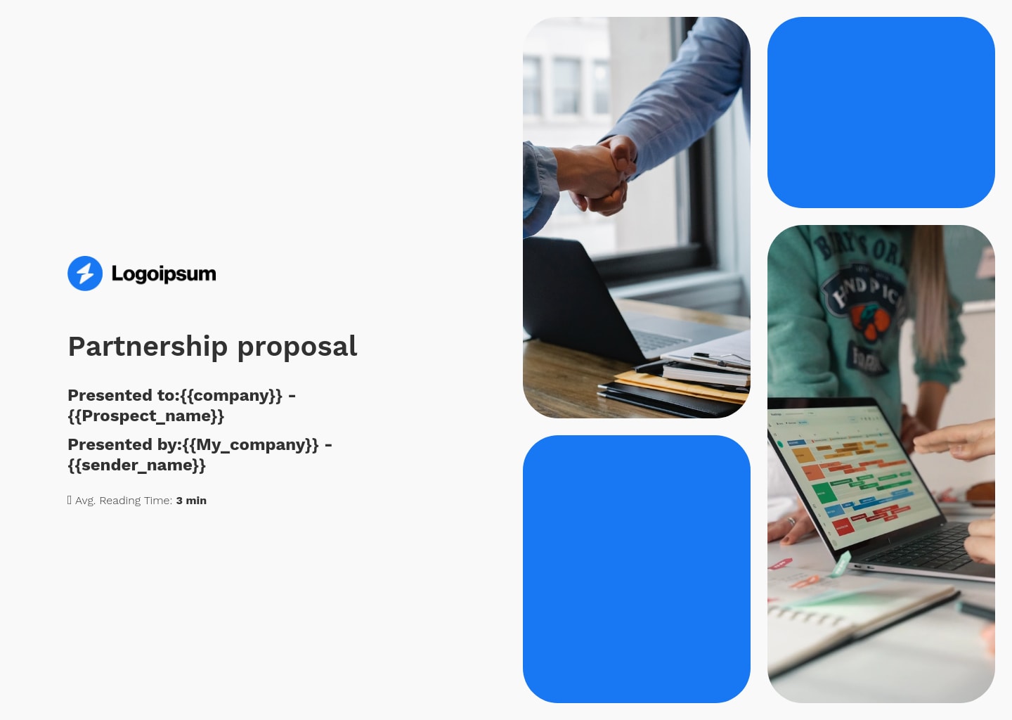 modern partnership proposal