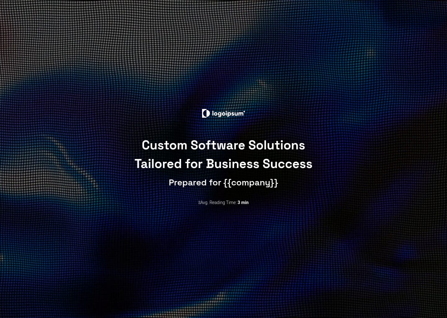 IT services proposal