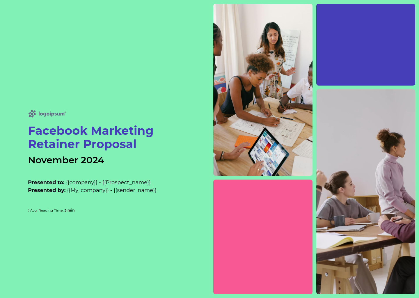 Facebook marketing retainer final proposal